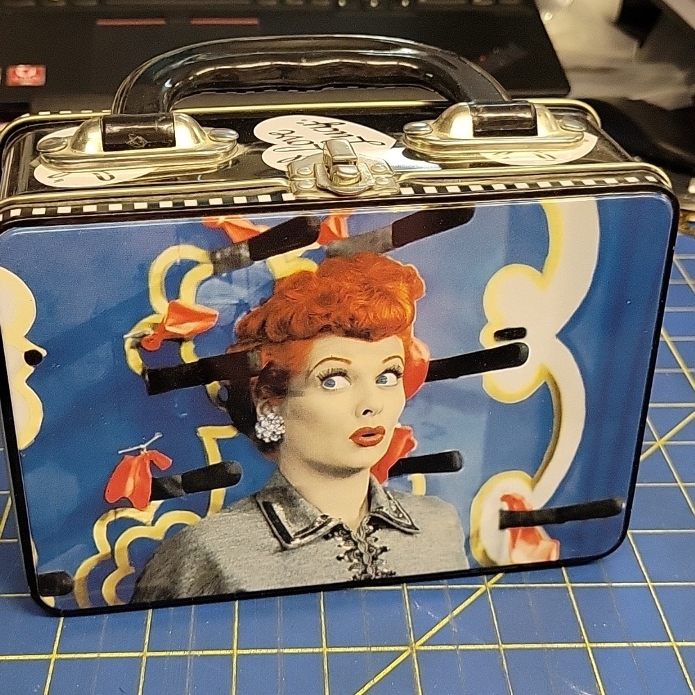 I Love Lucy Tin 7" x 5" x 3", Handled Box